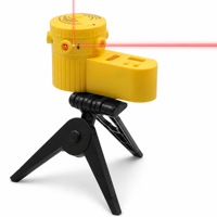 Niveau laser rouge avec trépied, 5 lignes, 1 point, niveau à bulle haute précision, qualité industrielle pour travaux de décoration intérieure
