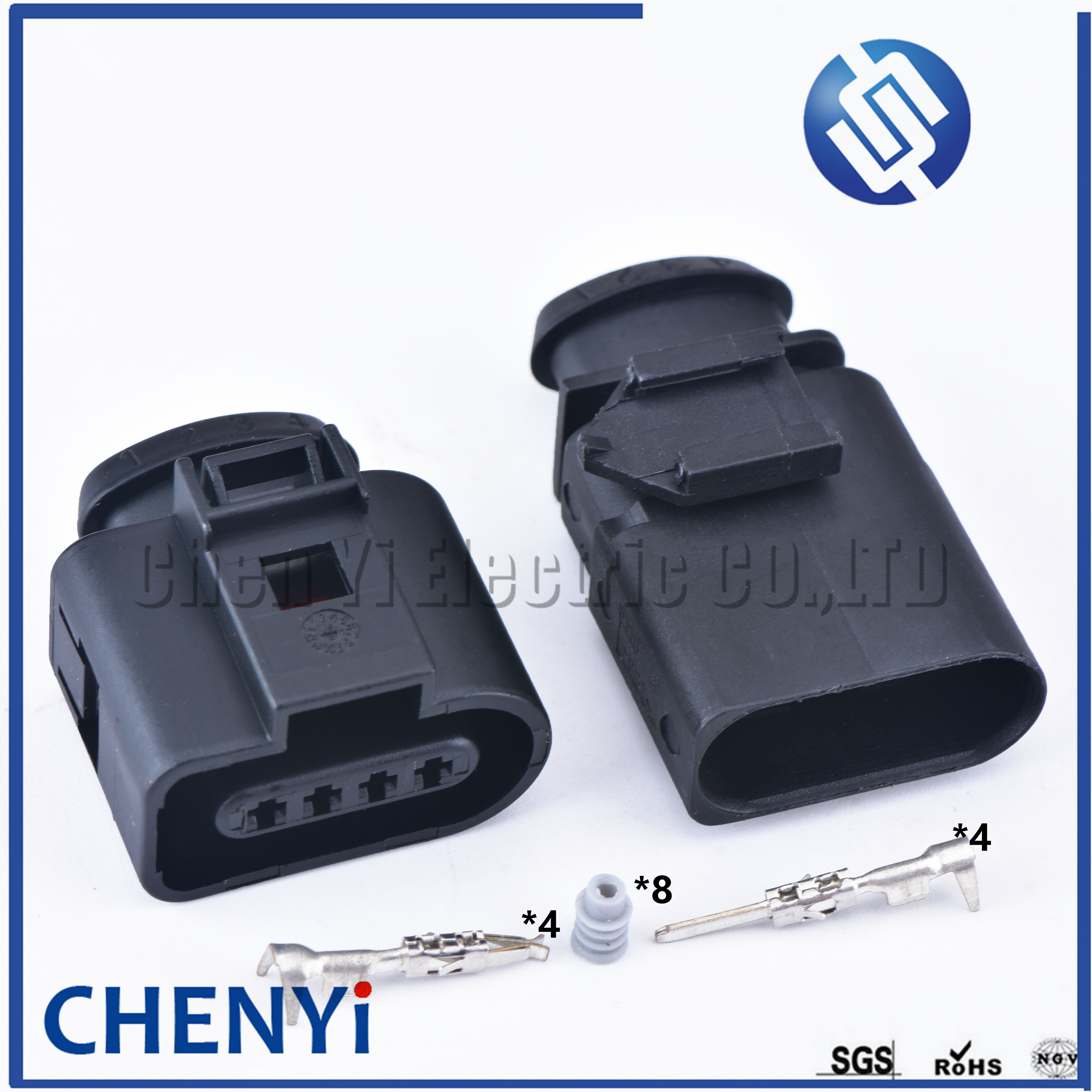 4 Pin 1.5 Serie Vrouwelijke Automotive Coil Extension Adapter Connector