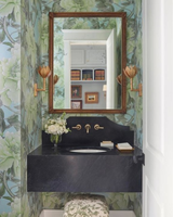 Lámpara de pared de bronce de latón con flor posmoderna, Lámpara decorativa moderna para interiores para el hogar, dormitorio, pared Interior, candelabro de lujo