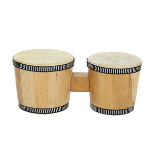 Tambour Bongo en Bois Instrument de Musique Jouet Éducatif Musical pour Enfants et Adultes Vente en Gros Ensemble de Tambours à Main Orff - Product Image 6