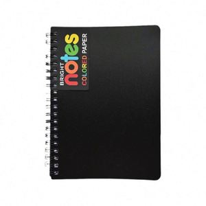 B6 Spiral Notebook 100 Sheets 7 Color Rainbow PP Cover with Lined Pages Thickened Paper Office <b>Journal</b> Notebook - Product Image 1
