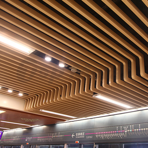 Vật Liệu Xây Dựng U-hình Nhôm Vách Ngăn Trần Treo Tuyến Tính Hình Chữ Nhật Ống - Product Image 4