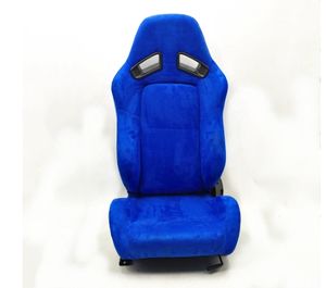 YLD Sedili da Corsa Universali in Camoscio Rosso e Blu, Personalizzabili, per Auto Modificate - Product Image 1
