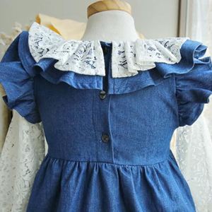 Vestido Azul para Niña, Prenda Confeccionada para Niños, Boutique Infantil - Product Image 3