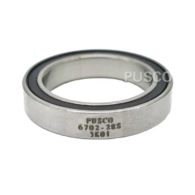 PUSCO 15x21x4mm Rolamento de seção fina de alta precisão 6702-2RS Rolamento de esferas com sulco profundo blindado 6702 2RS