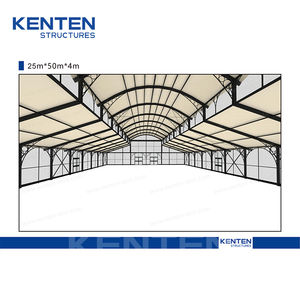 KENTEN屋外ベンダー20x30 20x40 25x50アーチテント400人大パーティーヘビーデューティーロングテント販売イベント400平方メートル - Product Image 3