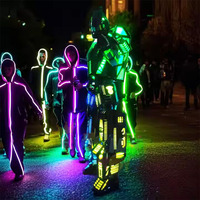 Costume de robot lumineux pour soirée, costume de mascotte pour festival, accessoires d'ambiance pour adultes, costume de bal de carnaval