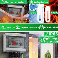 CNLonQcom DC1000V PV Array DC Combiner Box 1 2 3 4 Cordes IP65 Pour Système Solaire Photovoltaïque Hors Réseau