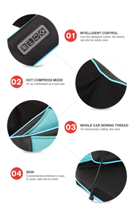 Almohada de masaje Shiatsu calentada para aliviar el dolor de espalda, cuello y lumbar, relajación de amasado profundo para el hogar y el coche - Product Image 5