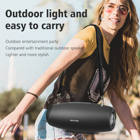 BYINTEK PS1 Speaker Portabel 30W Tahan Air Suara Stereo Baterai Isi Ulang Mikrofon Terintegrasi untuk Penggunaan Ponsel di Luar Ruangan