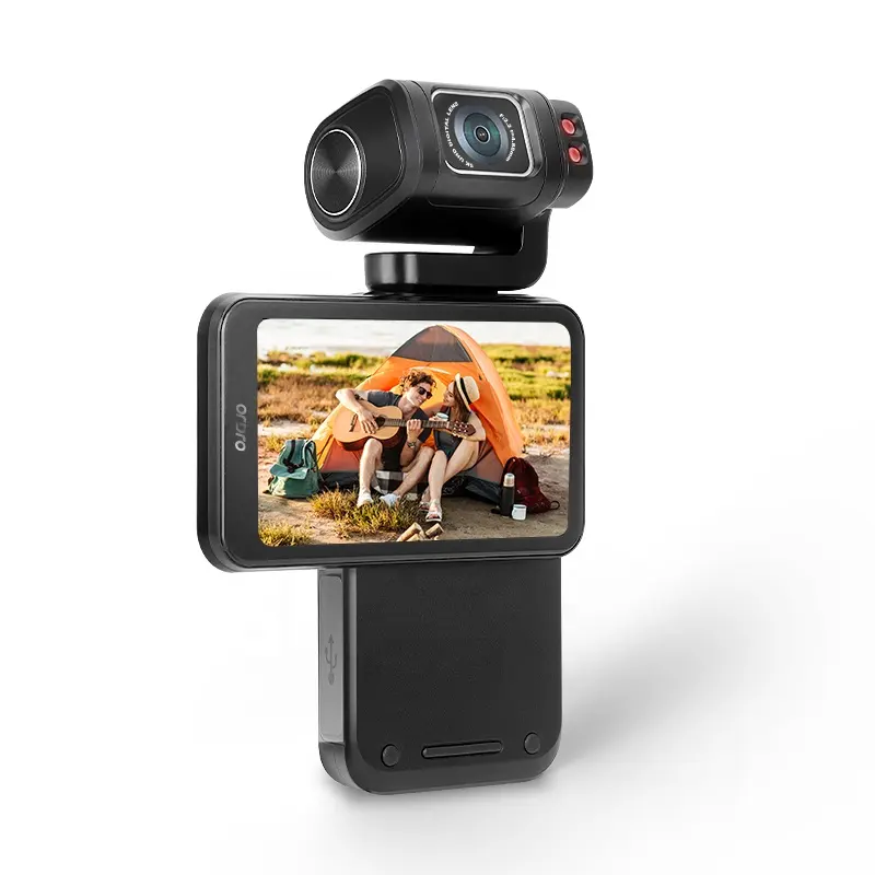 ORDRO 2023 새로운 60fps 5K WIFI 팜코더 회전 렌즈 핸디 포켓 캠코더와 플립 스크린 카메라 유튜브 브이 로그 카메라