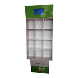 ชั้นวางสินค้าพับได้แบบแข็งแรงทนทาน เป็นมิตรกับสิ่งแวดล้อม ทำจากกระดาษแข็ง ตั้งพื้นได้ มีตะขอแขวน สำหรับร้านค้าปลีก - Product Image 4