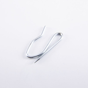 Crochets à épingle en acier de 33.8mm en nickel robuste de style industriel modèle CH713 moderne pour poteaux de rideaux accessoires en plastique métallique - Product Image 5