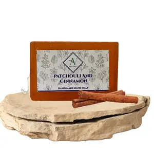 Hot Sell 2023 Patchouli and Cinnamon Soap with 100% Natural & Pure Ingredient Made Soap For Herbal Soap Bath Uses By Exporters