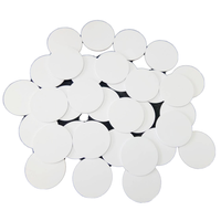 Mini étiquette RFID NFC pièce de monnaie en PVC blanc 213 215 cartes de jeu fréquence 125kHz puce 1k modèle ISO pour les applications hôtelières code QR papier PET