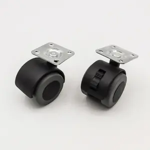 Großhandel 1,5 Zoll <span class=keywords><strong>40mm</strong></span> PU <span class=keywords><strong>Nylon</strong></span> drehbare Möbel rollen mit Bremse für Krankenhaus Schule Badezimmer Lager anwendungen - Product Image 1