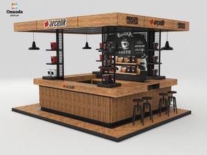 Diseño de Quiosco de Café Personalizado |   Mostradores de Bar y Vitrinas Personalizados |   Soluciones Integrales de Diseño de Interiores para Puestos de Café en Centros Comerciales - Product Image 5