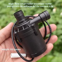 Pompe de circulation d'eau intelligente pour réservoir de toilettes, grand débit, 12V, hauteur de refoulement 3m, 600l/h, modèle ZL45-06, en plastiques techniques