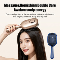 Peigne Masseur Électrique du Cuir Chevelu à Pointes en Nylon pour la Croissance des Cheveux avec Solution de Minoxidil - Thérapie Quotidienne pour Usage Domestique et Hôtelier