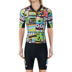 Combinaison de triathlon d'été pour femmes professionnelles vêtements de <span class=keywords><strong>cyclisme</strong></span> respirants à séchage rapide pour dames pour le vélo et le sport - Product Image 2