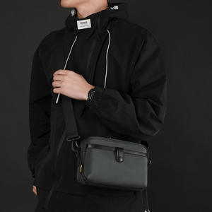 Sac bandoulière homme Wepower, petit, en nylon léger, style quotidien, noir, gris, bleu foncé, couleur unie, été 2025 - Product Image 3