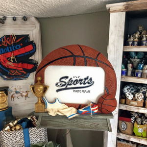 Khung ảnh đội thể thao trong thiết kế hình bóng rổ - Product Image 5