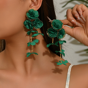 Pendientes de Moda para Mujer, Diseño Floral, Estilo Lujoso y Elegante, Varios Modelos 2026, Venta al Por Mayor de Joyería - Product Image 3