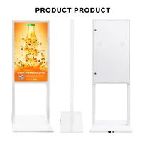Écran LCD ultra-fin haute luminosité de 43 à 49 pouces pour vitrine de magasin, affichage numérique pour devantures de magasins