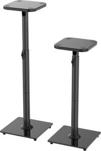 Soporte Universal para Altavoces a Precio de Fábrica, Soporte para Altavoces con Altura Ajustable hasta 95 cm, con Base de Vidrio para Altavoces de Estante - Product Image 2