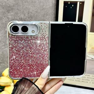 Lüks Işıltılı Tam 3D Rhinestone Elmas Koruyucu Kızlar İçin Cep Telefonu Kılıfı <span class=keywords><strong>iPhone</strong></span> 18 Duo Katlanır Kapaklı Çanta - Product Image 1