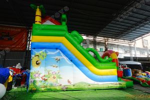 LilyToys Structure de jeu et toboggan gonflable sur le thème du <span class=keywords><strong>jardin</strong></span> pour fête en plein air et aire de jeux pour enfants - Product Image 4