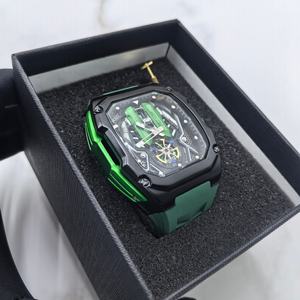 Reloj de pulsera para hombre con forma de barril, hueco, impermeable, luminoso, deportivo, de cuarzo, para dropshipping transfronterizo - Product Image 6