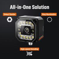 Hikrobot MV-ID3013PM-12M-WBN, Escáner de Código de Barras Industrial de Montaje Fijo de 13MP, Lector de Códigos QR y Data Matrix MV-ID3013PM para Almacén