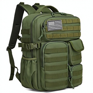 <span class=keywords><strong>Sac</strong></span> à <span class=keywords><strong>dos</strong></span> tactique Spoir - Denim <span class=keywords><strong>militaire</strong></span> imperméable avec fermeture à glissière, plusieurs poches, équipement tactique pour l'extérieur (vert <span class=keywords><strong>25L</strong></span>) - Product Image 1