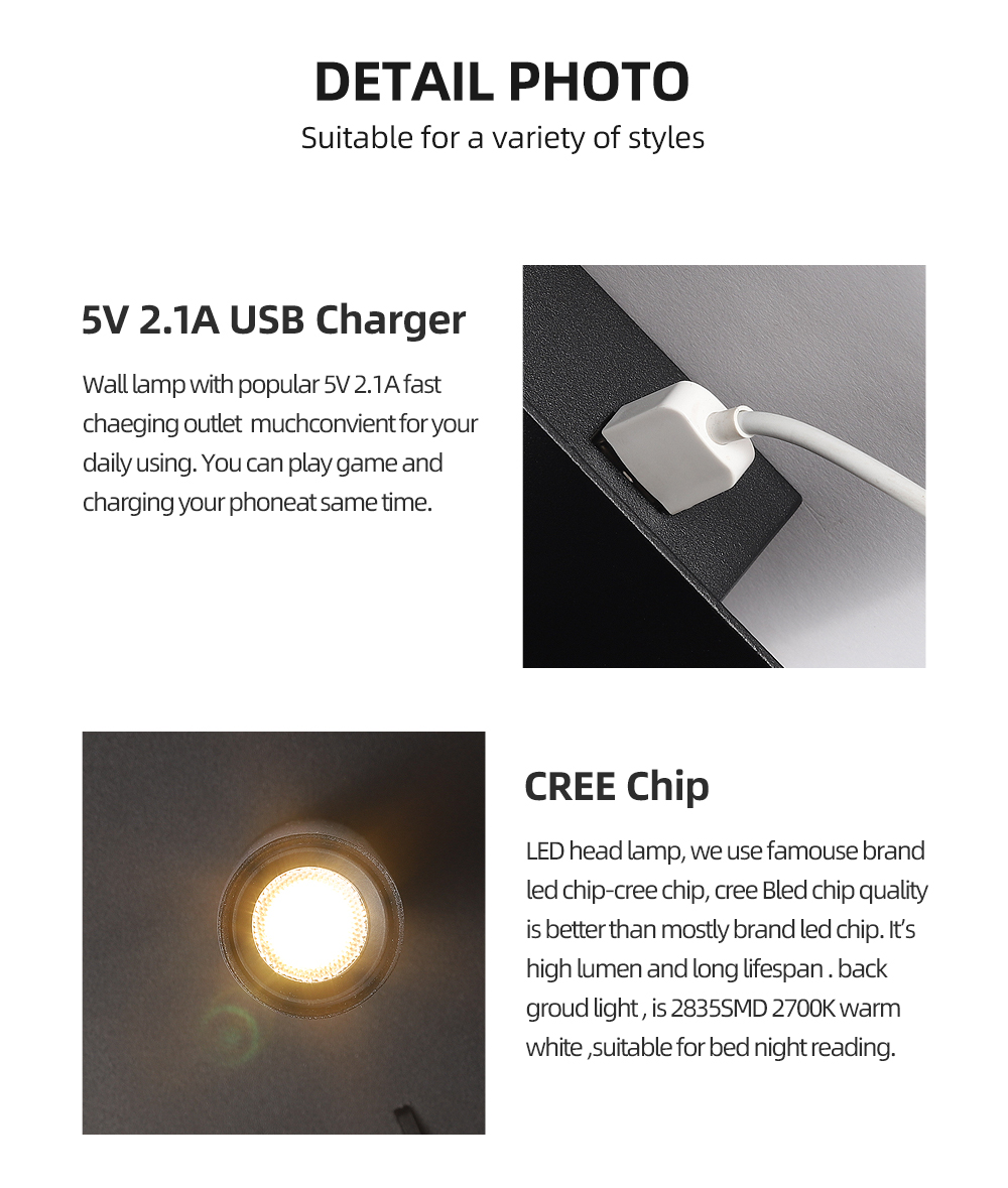 Nordic Minimalism Modern Wall Light Led Wall Lamp Wall Hanging Lighting Home Decor Living Room Bedside Indoor Hotel  Restaurant