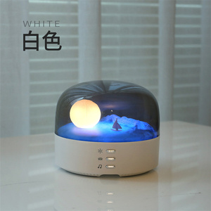 Lámpara de noche LED regulable, lámpara de mesa de Ambiente de escritorio portátil, que cambia de <span class=keywords><strong>Color</strong></span> Interruptor táctil, lámpara de luz nocturna de Luna 3D - Product Image 3