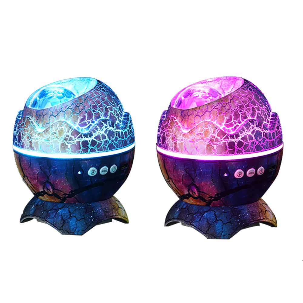 Smart Dragon Egg Shape Voice Control Colorful Change Led Magic Lights Projection Lamp Projector Night Light