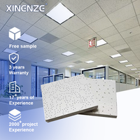 Vente en gros de dalles de plafond en fibres minérales blanches 1200 x 600, matériaux d'intérieur modernes de haute qualité, ignifuges, insonorisés, 12 mm
