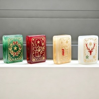 Ensemble de Mahjong de Luxe en Résine avec Tuiles Gravées Translucides, Jeu de Mahjong à Couche Unique Effet Nacre pour Soirées en Famille et Cadeaux de Pendaison de Crémaillère