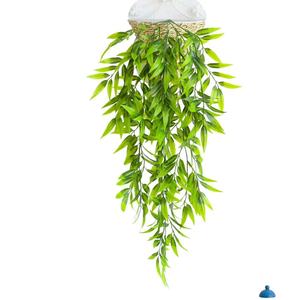 Feuilles de bambou artificielles suspendues, plantes vertes, 30cm-100cm, en plastique, décoration intérieure et extérieure, bouquet - Product Image 3