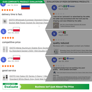 Igoto nhà sản xuất EU tiêu chuẩn 2 Gang 1 Way PC Bảng điều chỉnh tường chuyển đổi và ổ cắm điện ổ cắm điện chuyển đổi ánh sáng - Product Image 3