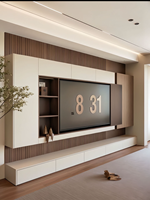 Ensemble Table Basse et Meuble TV Luxe Modèle 2026 - Meubles de Rangement Modernes pour Salons et Petites Maisons