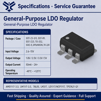 AMS1117-3.3 Régulateur de tension LDO à sortie fixe 3,3 V IC 1A à faible chute de tension SOT-223 SMD IC de gestion de l'alimentation Vente en gros en stock