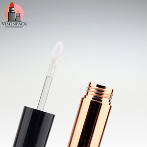 5-6Ml Vòng Dày Lip Gloss Ống Kích Thước Lớn Son Môi Lỏng Container Bàn Chải Lớn Tùy Chỉnh Nắp Màu Đen Rose Gold <span class=keywords><strong>Lipgloss</strong></span> Chai - Product Image 3