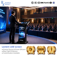 Écran LED portable WiFi 4K personnalisé RX, affichage sans soudure, couleur pleine, GOB, mur vidéo LED commercial, école, église, conférence