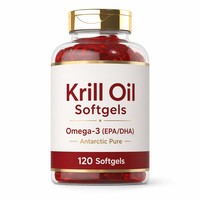 Capsules d'huile de krill antarctique OEM ODM 1000mg, complément alimentaire