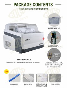 Machine à tailler les verres électriques SJG-7100, meuleuse automatique de verres de lunettes, biseautrice pour magasin d'optométrie et laboratoire d'optique - Product Image 3
