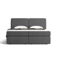 PZCN HOME EU-Stil Boxspringbetten mit Holzrahmen, getuftetem Design und Gaslift-Stauraumfunktion