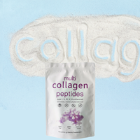 Collagène en poudre OEM sous marque privée, 2 livres, micro-ingrédients, protéines de collagène de types III, IV, V, Biotine, Acide Hyaluronique pour adultes