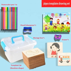 Pochoirs Montessori en bois <span class=keywords><strong>pour</strong></span> enfants, 20 pièces, jouets de <span class=keywords><strong>dessin</strong></span>, pochoir en bois, planche à <span class=keywords><strong>dessin</strong></span> <span class=keywords><strong>pour</strong></span> les tout-petits - Product Image 4